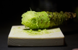 Frisch geriebener Wasabi